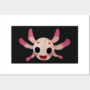 Funny axolotl head Posters and Art